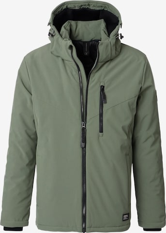 CASAMODA Between-Season Jacket 'Basic' in Green: front