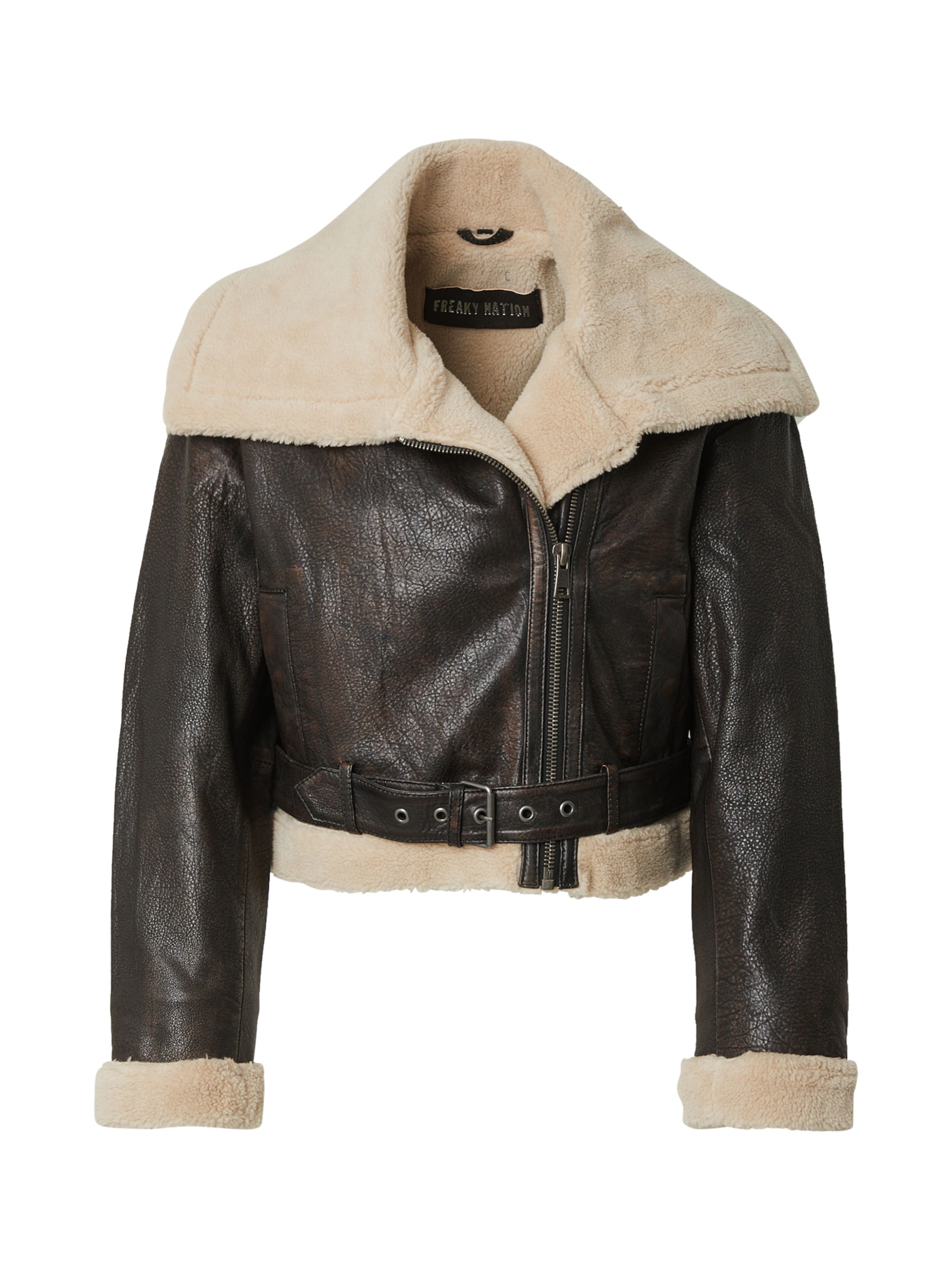 FREAKY NATION Jacke &#x27;Perfect Way&#x27; in Braun: Vorderseite