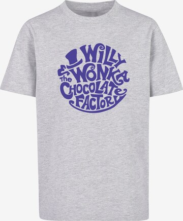 ABSOLUTE CULT Shirt 'Willy Wonka And The Chocolate Factory' in Grey: front