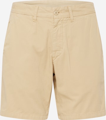 Carhartt WIP tavaline Chino-püksid 'John', värv pruun: eest vaates