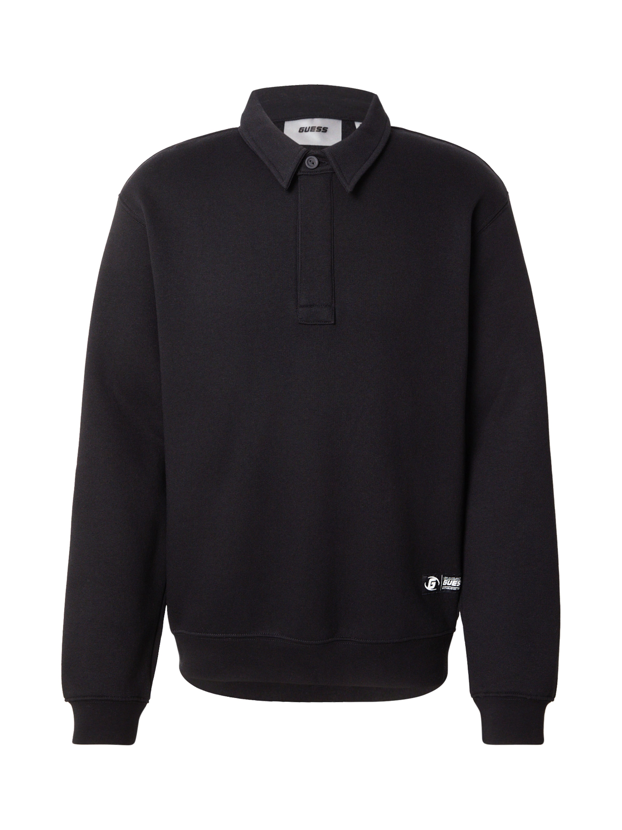 GUESS Sweatshirt 'NICCO' in Black: front