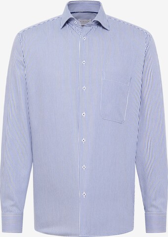 ETERNA Comfort fit Button Up Shirt in Blue: front