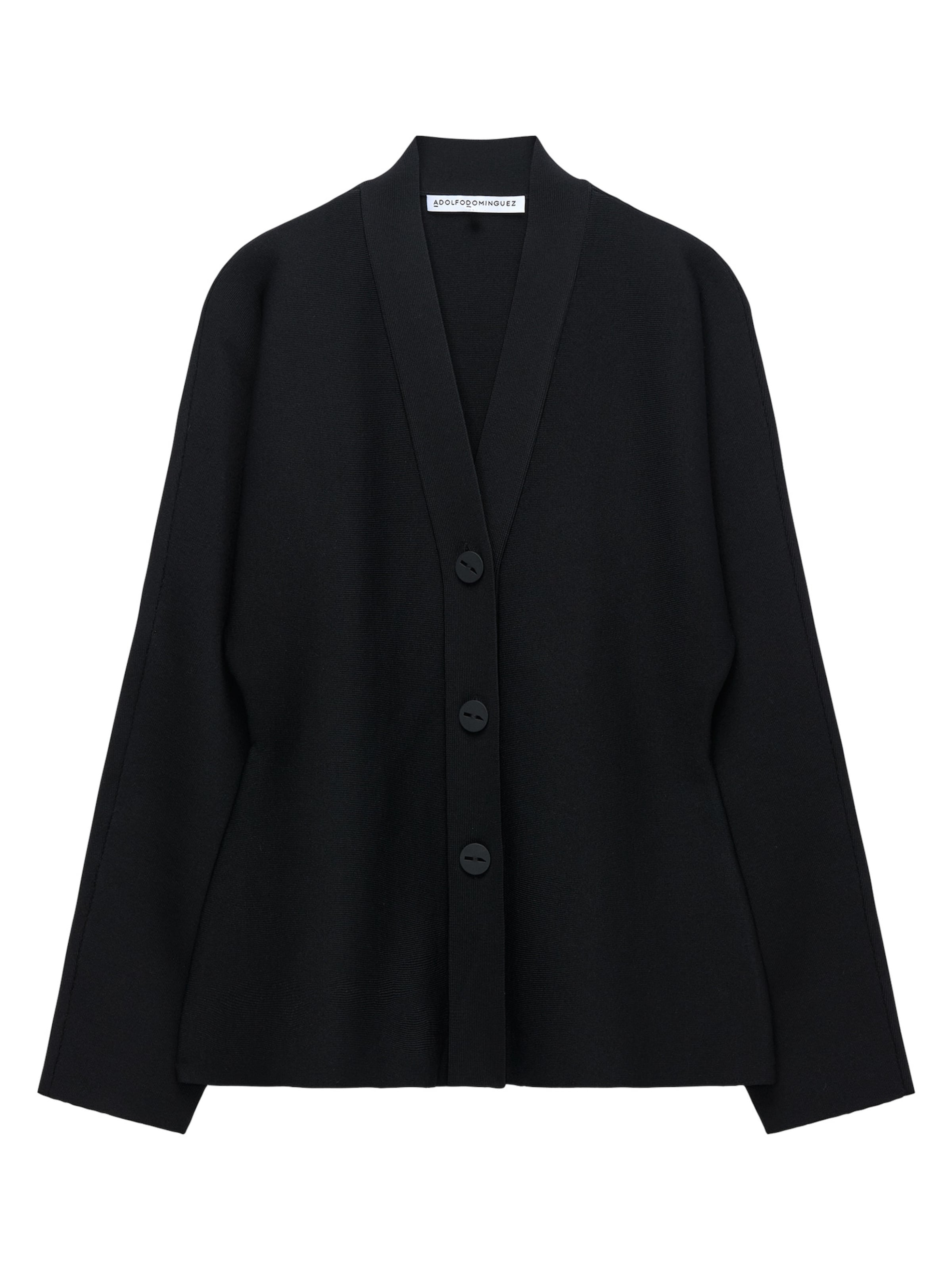 Adolfo Dominguez - Cárdigan en negro: frente
