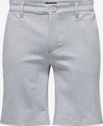 Pantalon chino 'Mark' Only & Sons en gris : devant