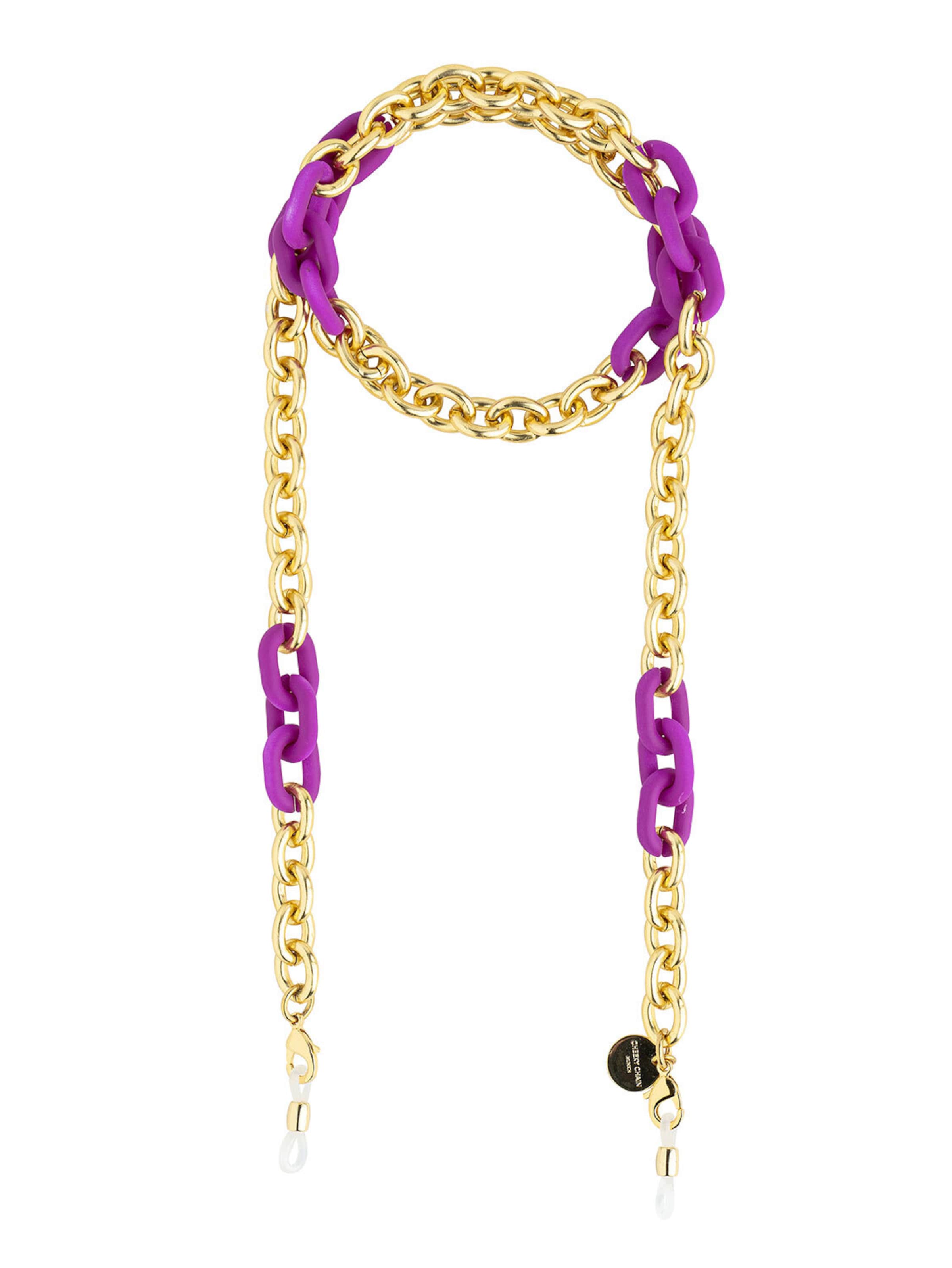 Cheeky Chain Munich Ketting 'Kyoto' in Lila: voorkant