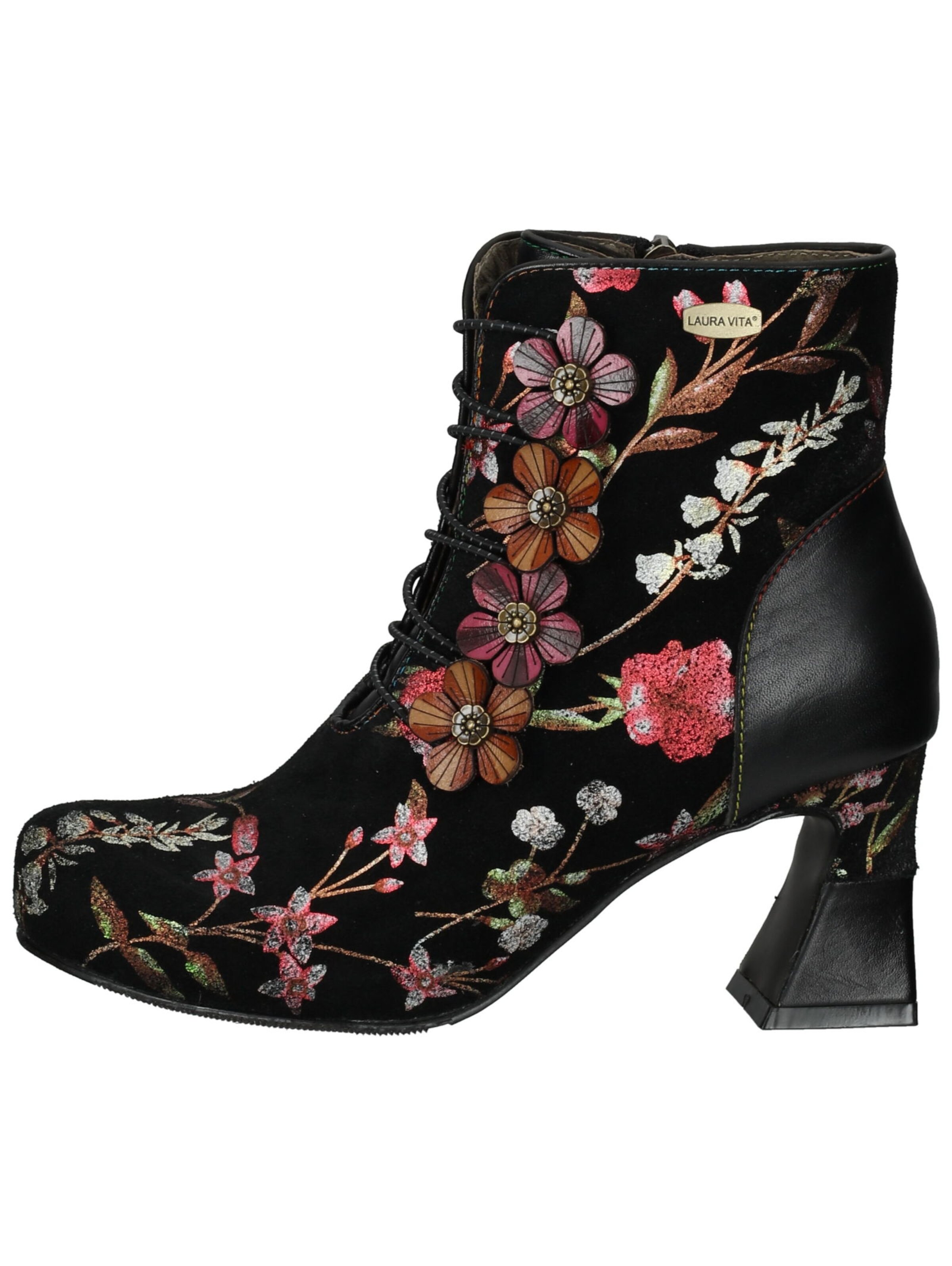 Laura Vita Schnürstiefelette in Schwarz