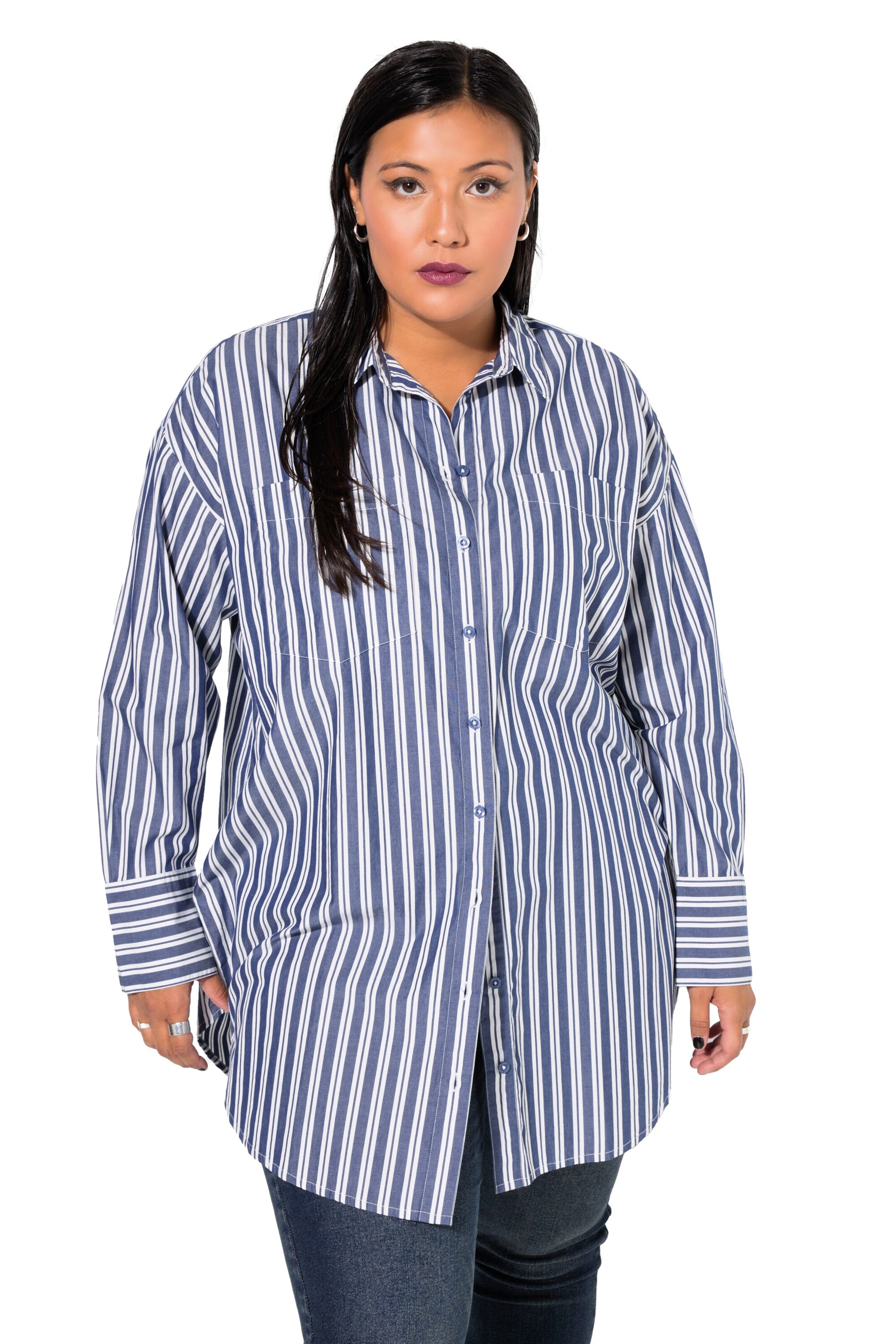 Studio Untold Bluse in Blau: Vorderseite