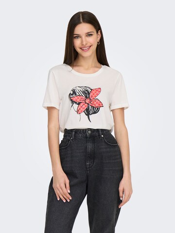 ONLY Shirt 'ONLCARRIE' in Wit: voorkant