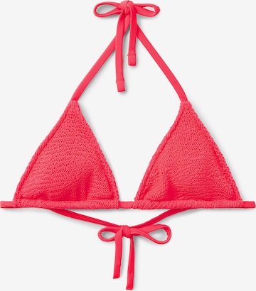 CALZEDONIA Bikinitop 'Crinkcle Waves' in Rot: Vorderseite