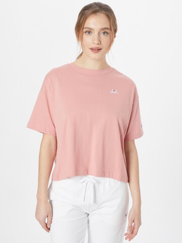 T-shirt Champion Authentic Athletic Apparel en rose : devant