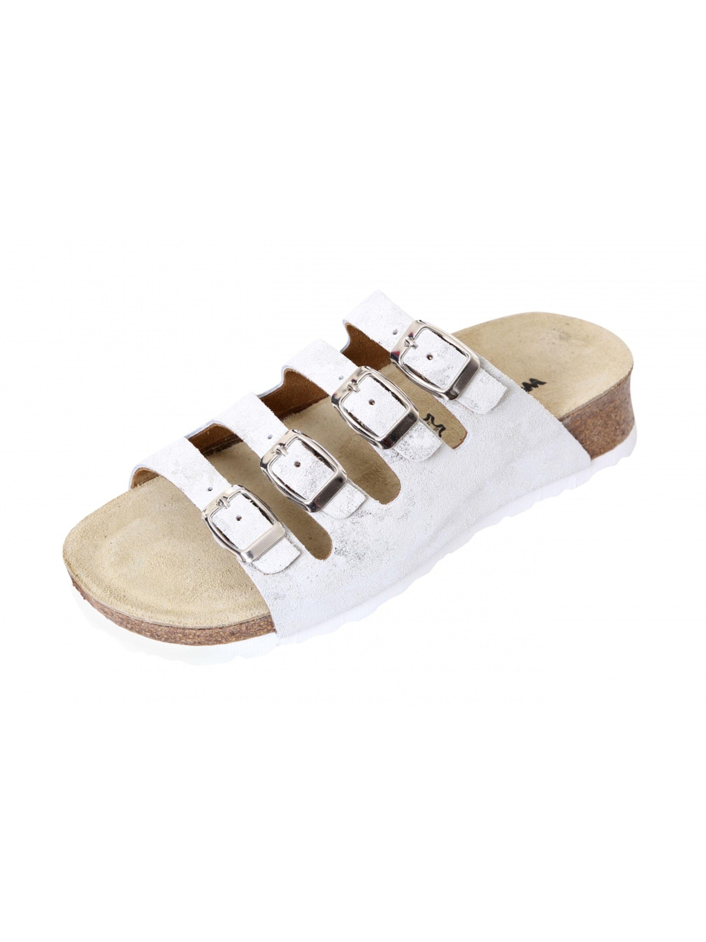 Weeger Sandale 'Keilpantolette 11460-12'‌‌‌ in Silber: Vorderseite