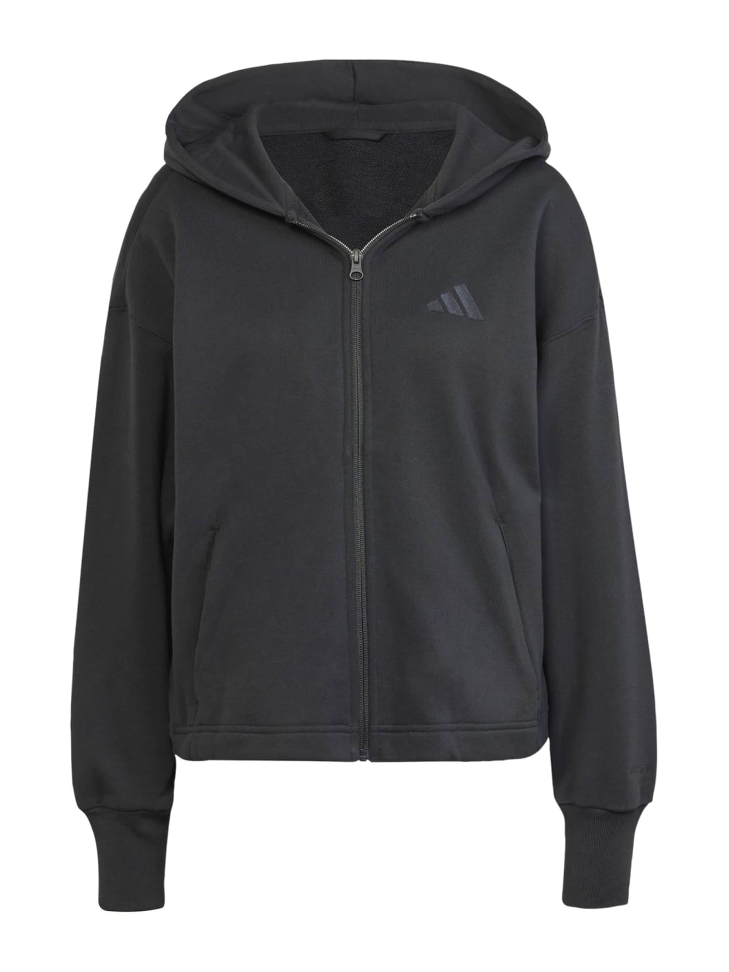 ADIDAS SPORTSWEAR Urheilullinen collegetakki 'ALL SZN' värissä musta: etupuoli