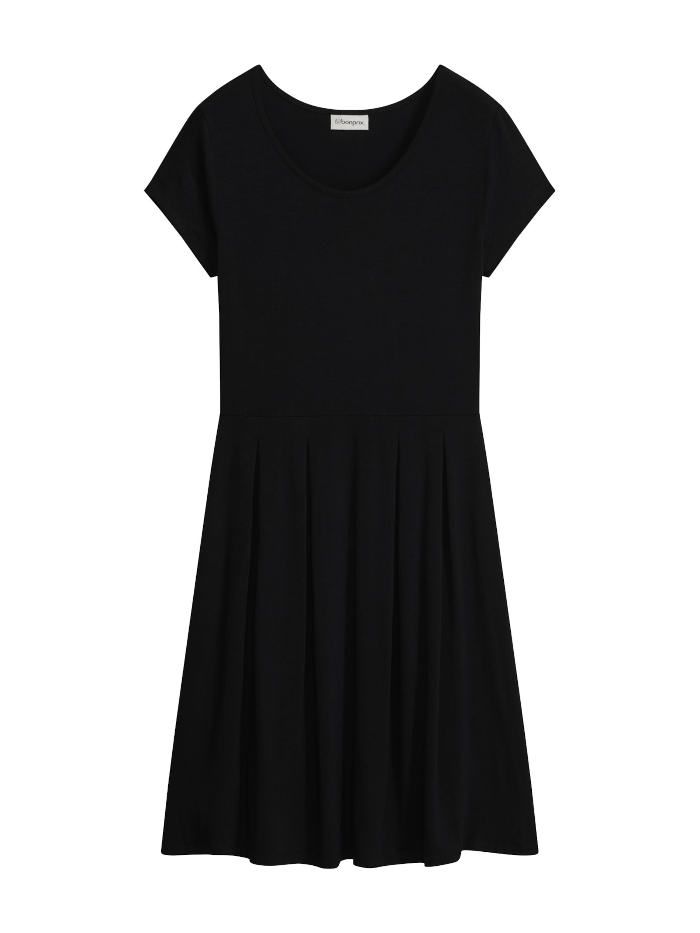 bonprix Jerseykleid in Schwarz: Vorderseite