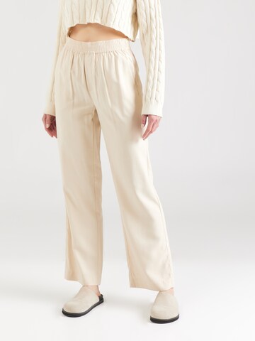 mbym Wide leg Broek 'Phillipa' in Beige: voorkant