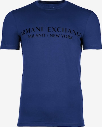 T-Shirt ARMANI EXCHANGE en bleu : devant