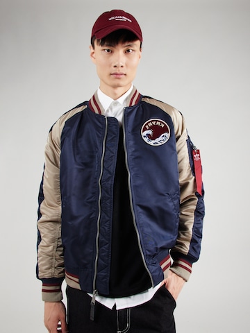 Veste mi-saison 'Japan Warrior Souvenir' ALPHA INDUSTRIES en bleu