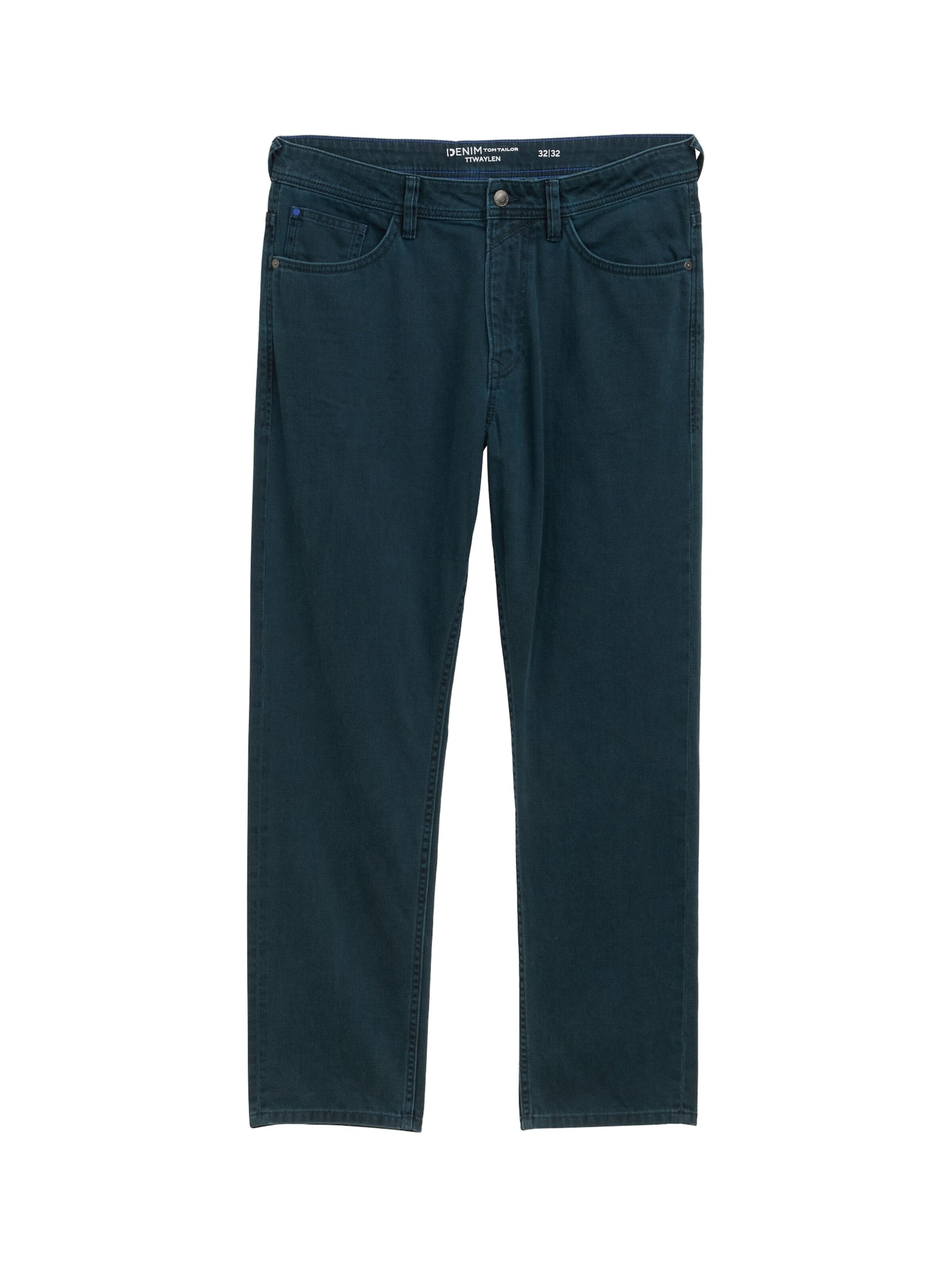 TOM TAILOR DENIM Loosefit Jeans 'Waylen' in Groen: voorkant