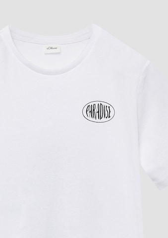 T-Shirt s.Oliver en blanc