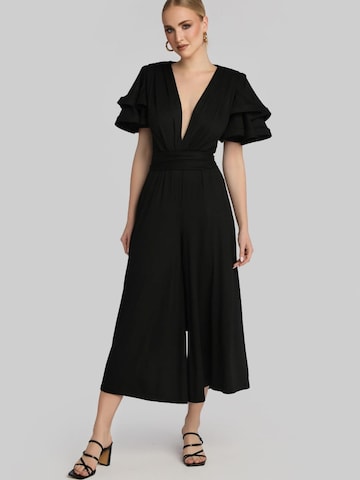Tuta jumpsuit 'Selma' di Madnezz House in nero: frontale