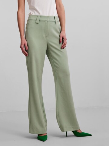 Y.A.S Flared Pants in Green: front