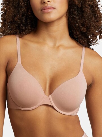 Polo Ralph Lauren T-shirt Bra ' Polo Essentials ' in Beige: front