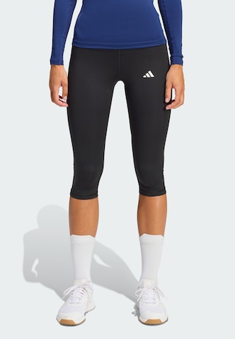Skinny Pantalon de sport ADIDAS PERFORMANCE en noir : devant