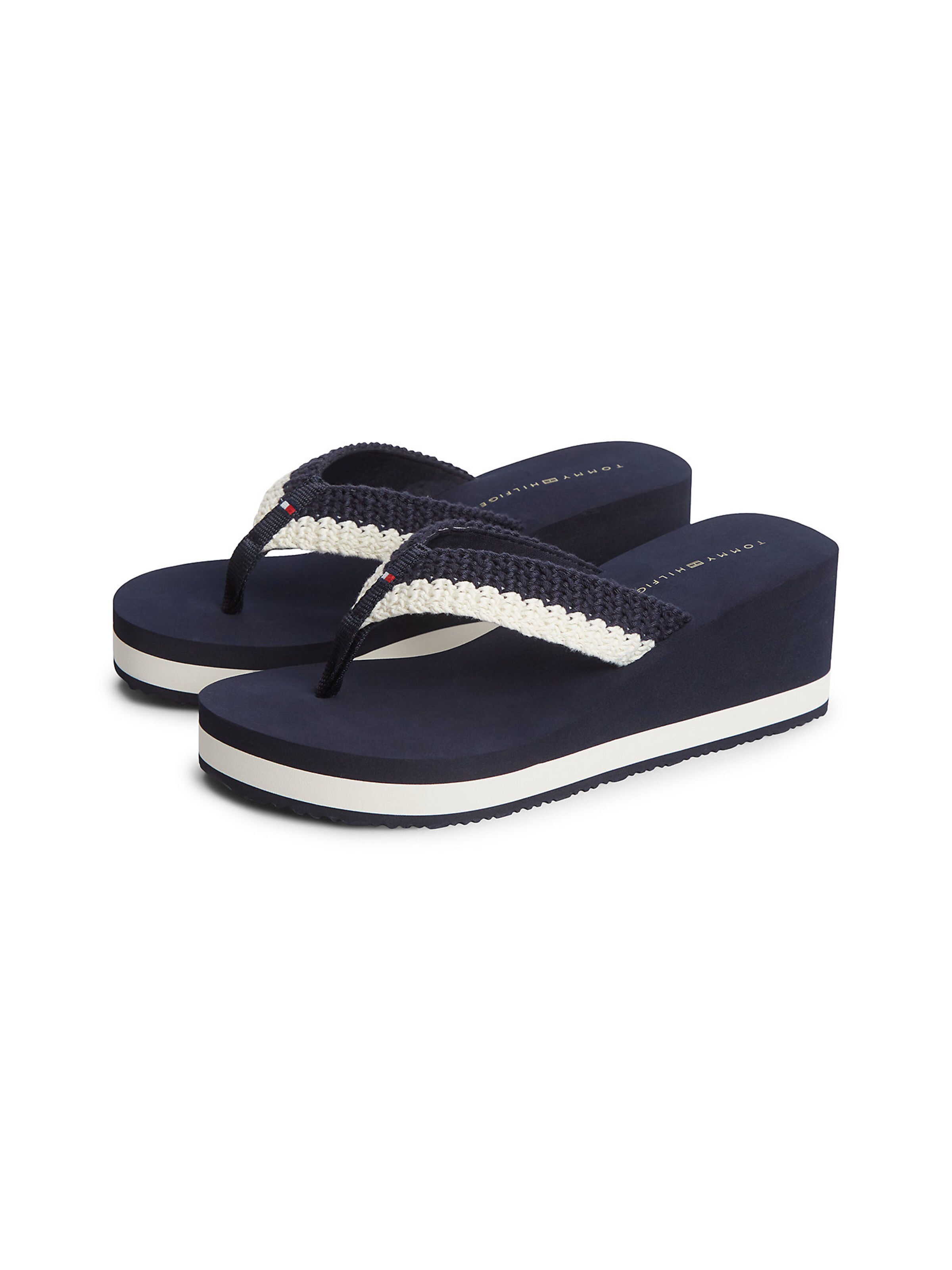 TOMMY HILFIGER Teenslipper in Blauw