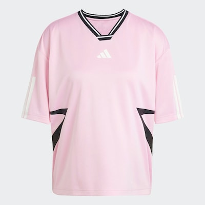 ADIDAS SPORTSWEAR Λειτουργικό μπλουζάκι 'TIRO Q1' σε ρόδινο / μαύρο / λευκό, Άποψη προϊόντος
