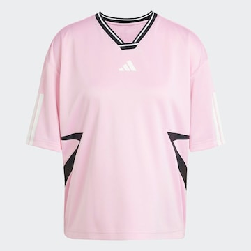 ADIDAS SPORTSWEAR Λειτουργικό μπλουζάκι 'TIRO Q1' σε ροζ: μπροστά