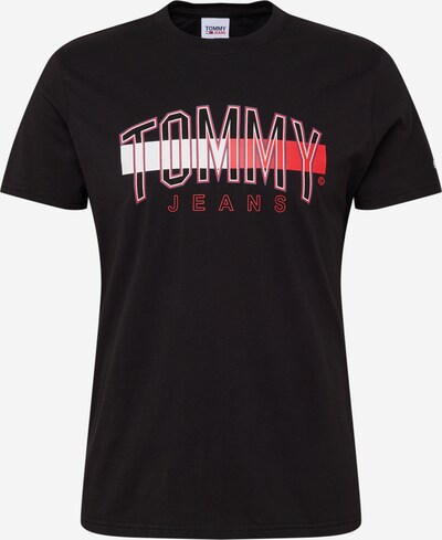 Tommy Jeans T-Shirt en rouge / noir / blanc, Vue avec produit