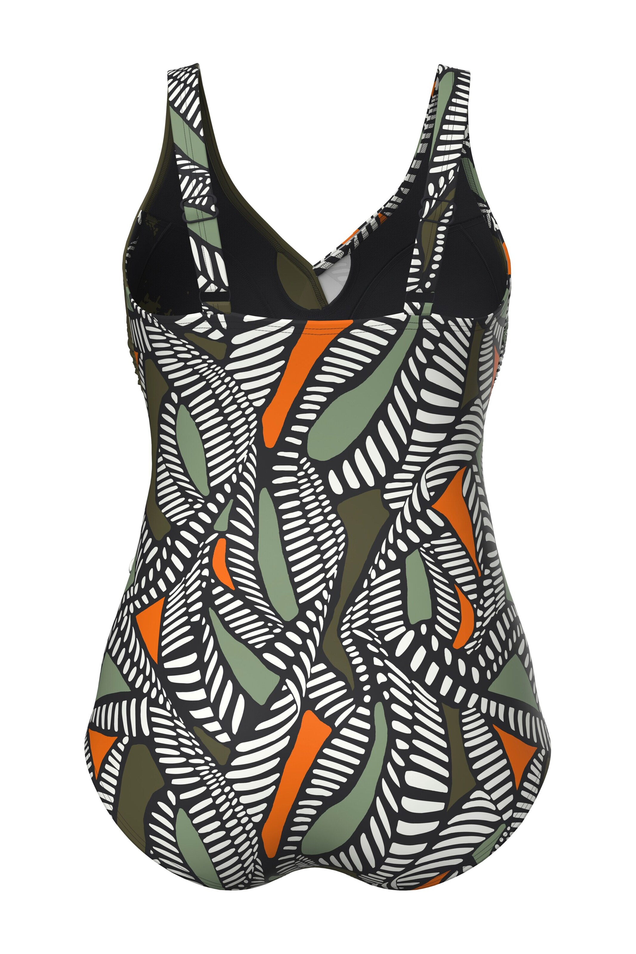 Ulla Popken Minimizer Badpak in Groen