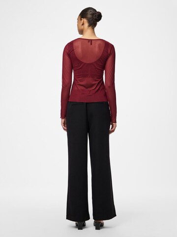 PIECES Shirt 'PCJulli' in Red