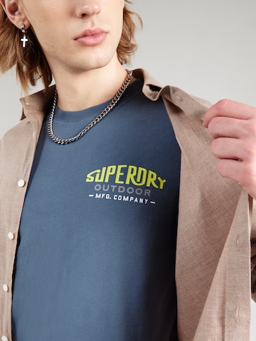 T-Shirt 'MOUNTAIN' Superdry en bleu