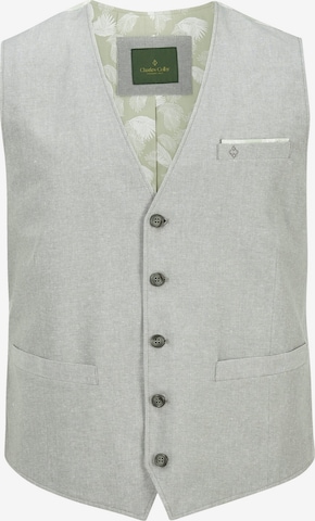 Charles Colby Suit Vest 'Duke Daniel' in Green: front