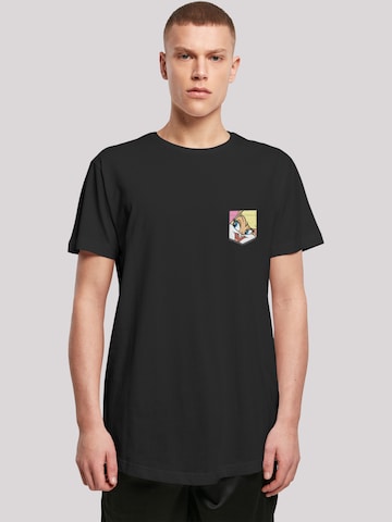 T-Shirt 'Looney Tunes Lola Bunny Face' F4NT4STIC en noir : devant