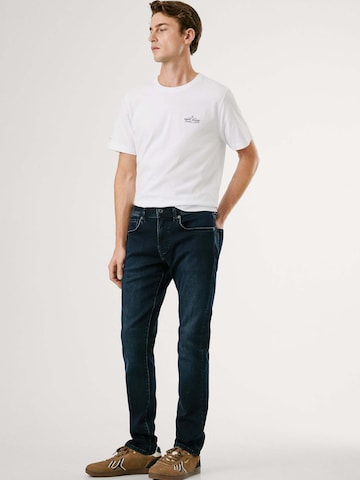 Pepe Jeans Slimfit Jeans 'Track' in Blauw