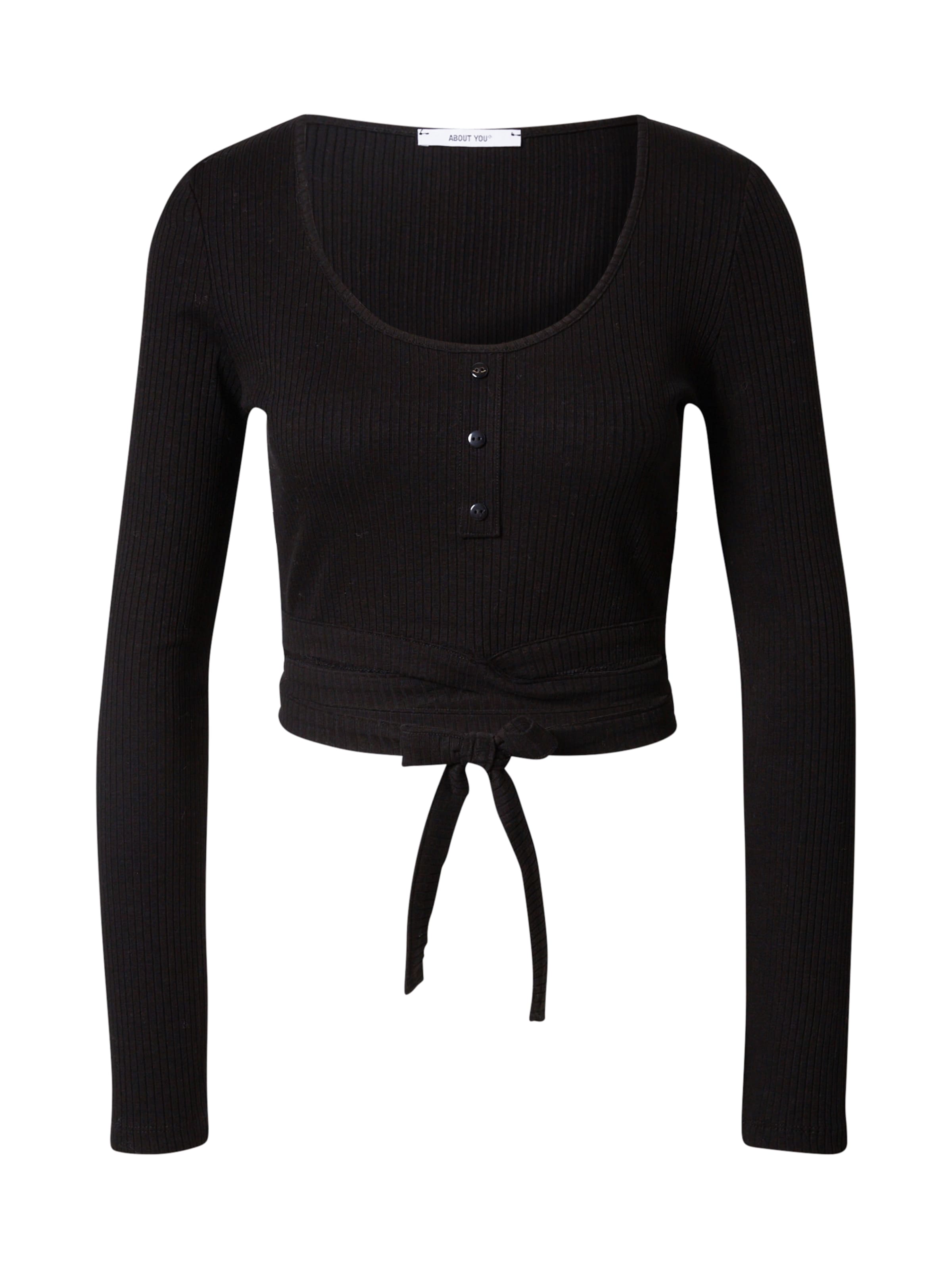 T-shirt 'Charlott' ABOUT YOU en noir : devant