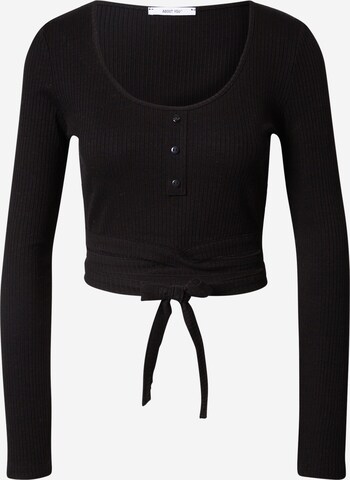 ABOUT YOU Shirt 'Charlott' in Schwarz: predná strana