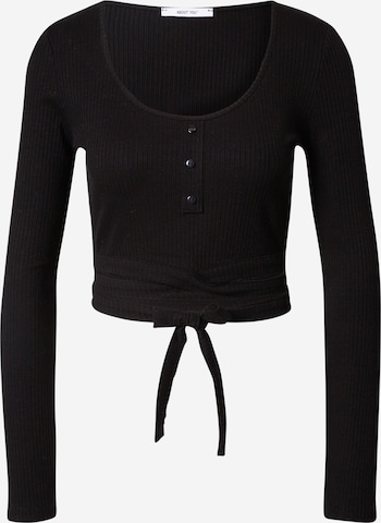 ABOUT YOU Shirt 'Charlott' in Black: front