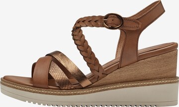 TAMARIS Sandalen met riem in Bruin