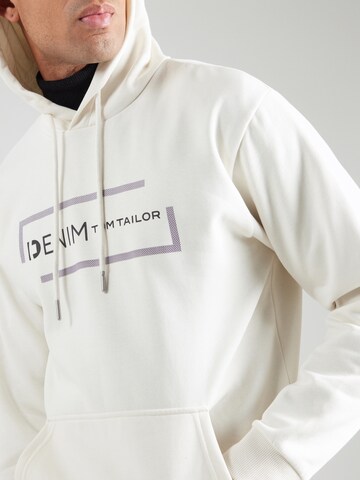 TOM TAILOR DENIM Sweatshirt in Wit
