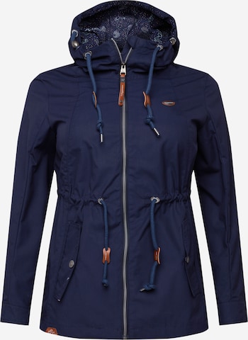 Ragwear Plus Toiminnallinen takki 'MONADIS' värissä sininen: edessä