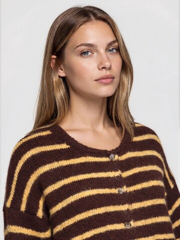 Ombre Knit cardigan in Brown