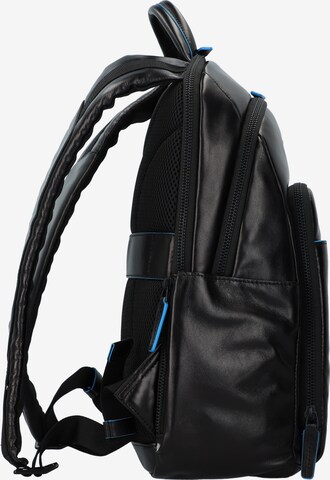 Piquadro Backpack 'Blue Square' in Black