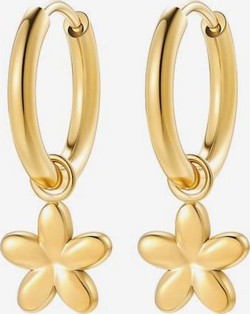 Boucles d'oreilles 'Daisy Bold' Hey Happiness en or : devant