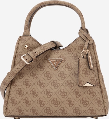 GUESS Håndtaske 'MERIDIAN II' i brun: forside
