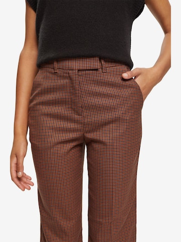 ESPRIT Regular Pleated Pants in Brown