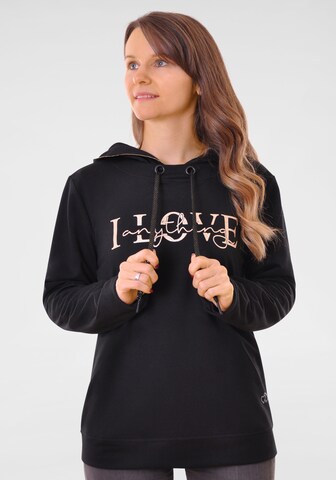 Navigazione Sweatshirt in Schwarz: Vorderseite