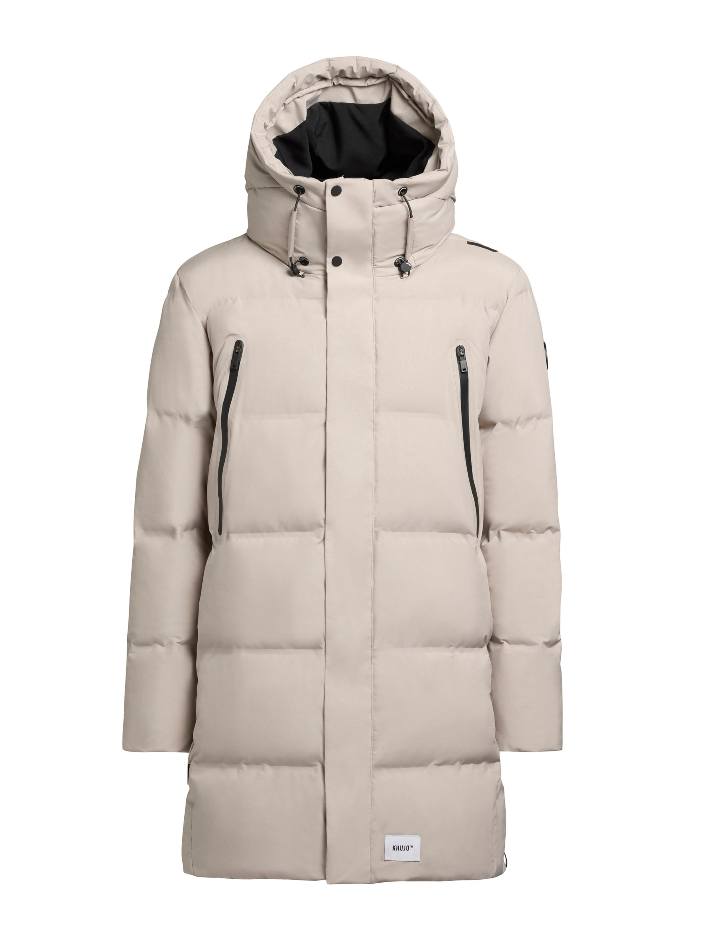 khujo Talvemantel 'Morse2', värv hall: eest vaates