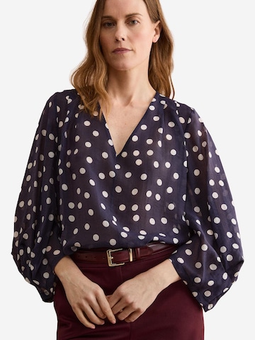 Il Lanificio Blouse in Blue: front